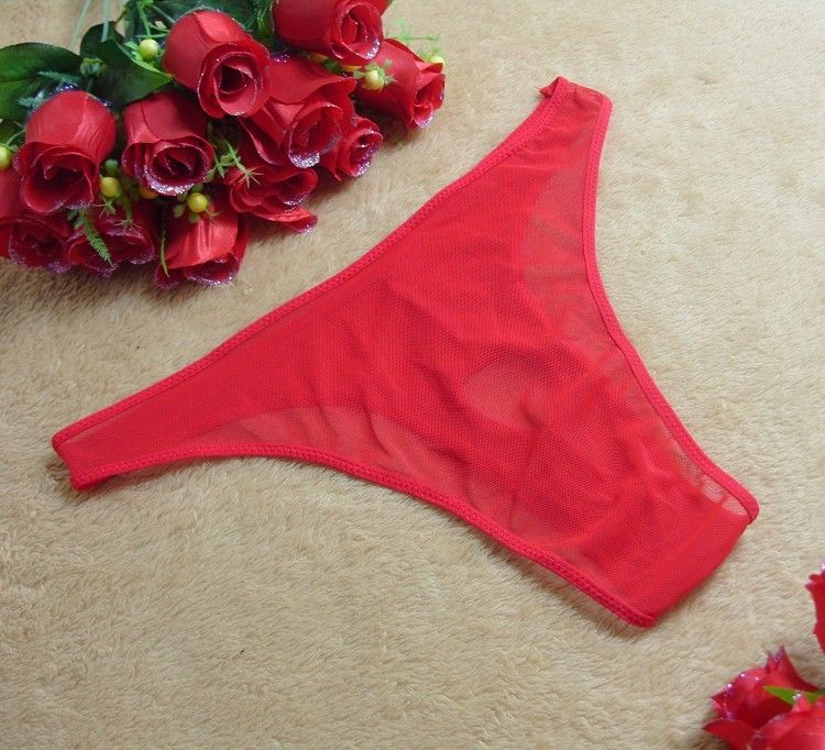 Erotisch ondergoed voor heren Doorschijnende slips Hoge elastische mesh Blootgestelde JJ Triangle-slips Thong T-broeken_voghion.com
