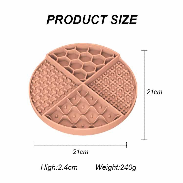 Dog Slow Feeder Bowl Silicone Mat Licking Plate Pet Cat Puzzle Dispenser Hidden Food Enrichment Toy_voghion.com