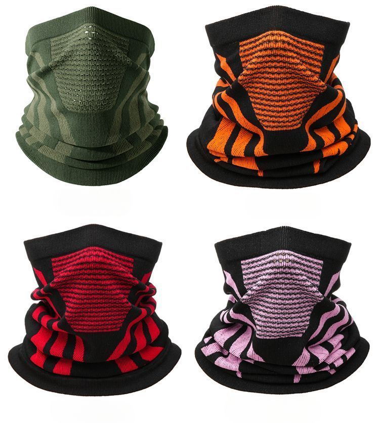 Winter Cycling Mask Running Warm Breathable Gaiter, Face Protection, Windproof And Cold-Proof Neck_voghion.com