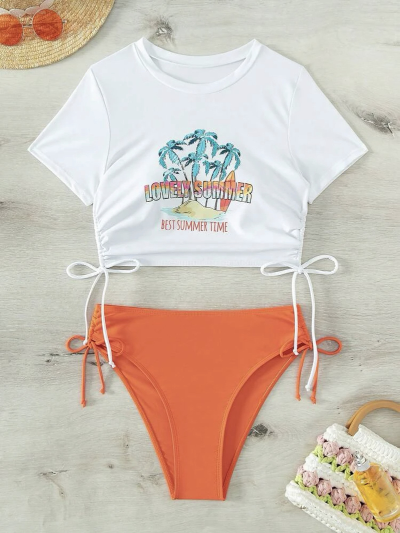 Costume da bagno da donna bikini sexy diviso stampato popolare_voghion.com