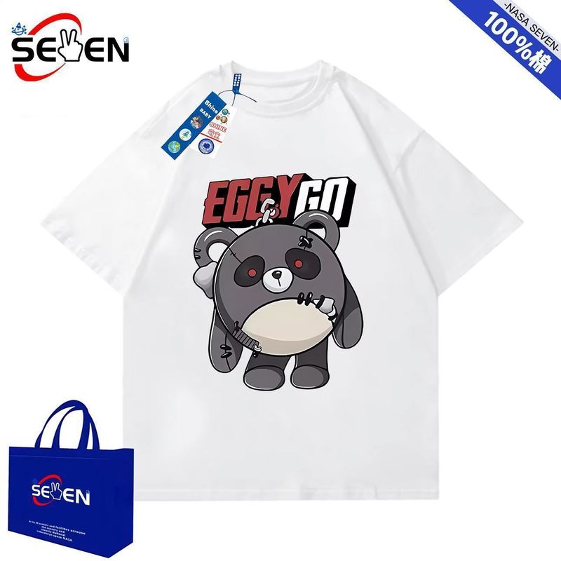 NAS Maglietta estiva in cotone per ragazzi e ragazze, motivo: Eggman, a maniche corte, per bambini grandi, alla moda_voghion.com