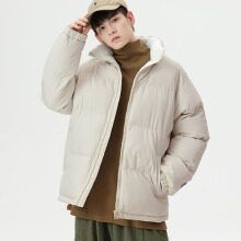 Winter Lamb Wool Puffer New Loose Fit Men's Thickened Plus Size Coat Couple's Fleece-Lined Warm Cotton Jacket_voghion.com