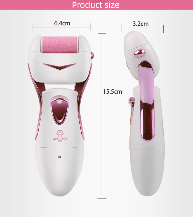 Geschenkbox Datei Pediküre Werkzeug wasserdicht elektrische abgestorbene Haut Remover Scrubber Fuß Stein_voghion.com