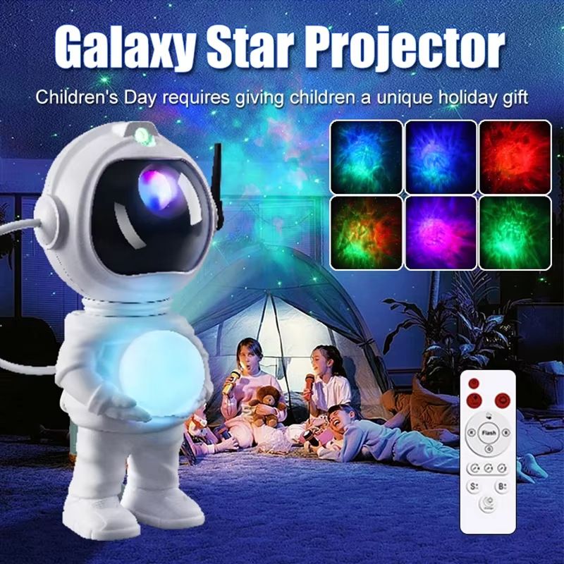 Projektsioon Atmosfääri pakett Kuu tähistaevas Laser Romantiline astronautide ornament öövalgus_voghion.com