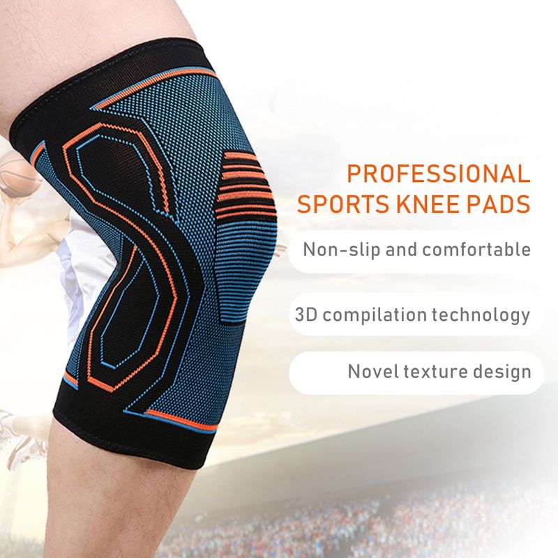 1PC Compressione Ginocchiera Allenamento Ginocchio Supporto per Sollievo dal Dolore Articolare Corsa Basket Maglia Ginocchiera per Adulti_voghion.com