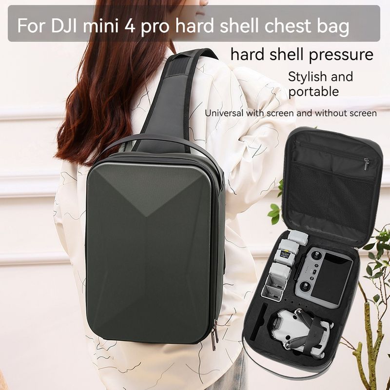 Handtasche, Hartschalen-Schulter-Umhängetasche, Für DJI Mini 4 Pro Zubehörrucksack_voghion.com