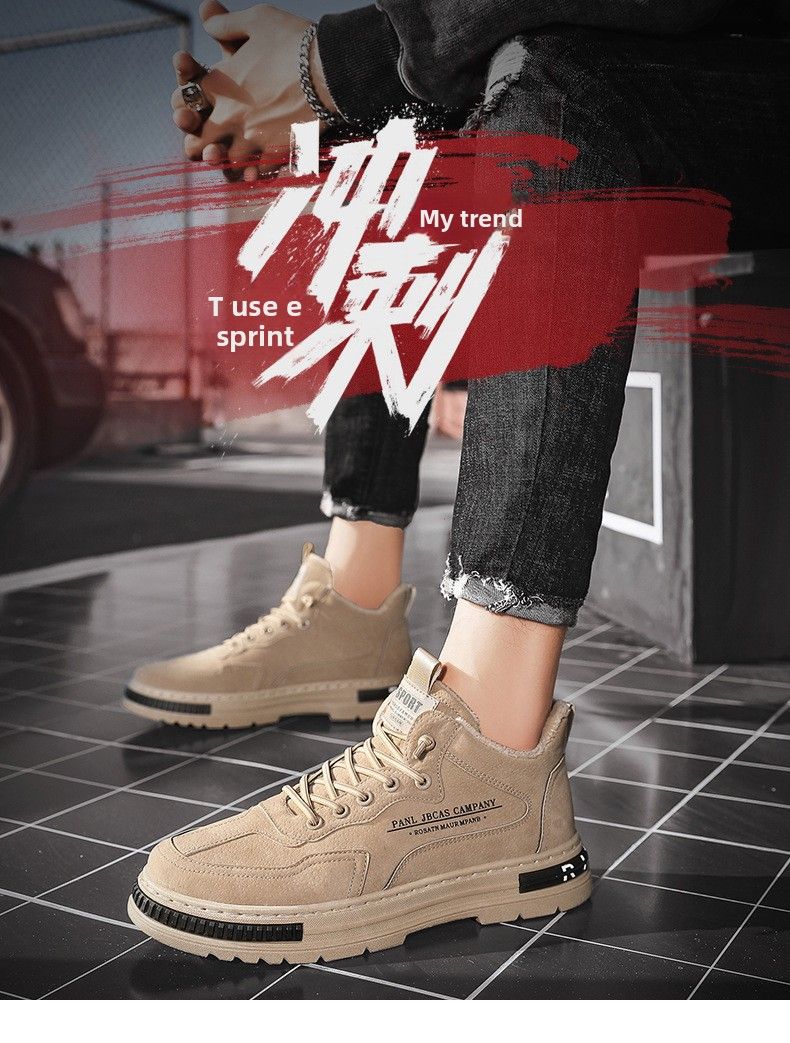 Scarpe antinfortunistiche alla moda, da uomo, invernali, in caldo cotone, casual, impermeabili, antiscivolo, nere, slip-on, foderate in pile_voghion.com
