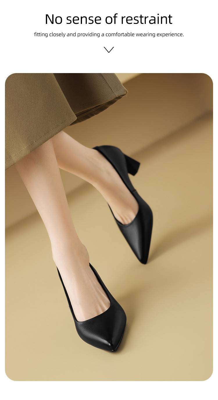 CameidoDamen Chunky - Heeled Pendlerschuhe mit hohen Absätzen für den Frühling 2025, Low - Cut - Arbeits - Stil Einzelschuhe und Modeschuhe_voghion.com