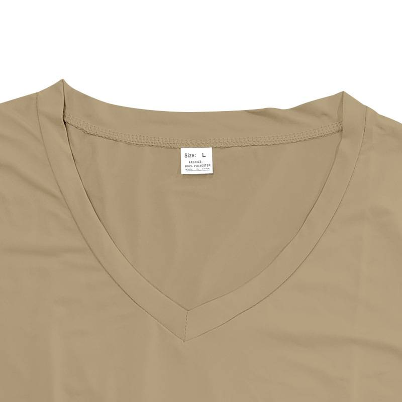 Trendiges, schnelltrocknendes, atmungsaktives, lässiges, sportliches und individuelles T-Shirt mit V-Ausschnitt für Herren im Frühling und Sommer_voghion.com
