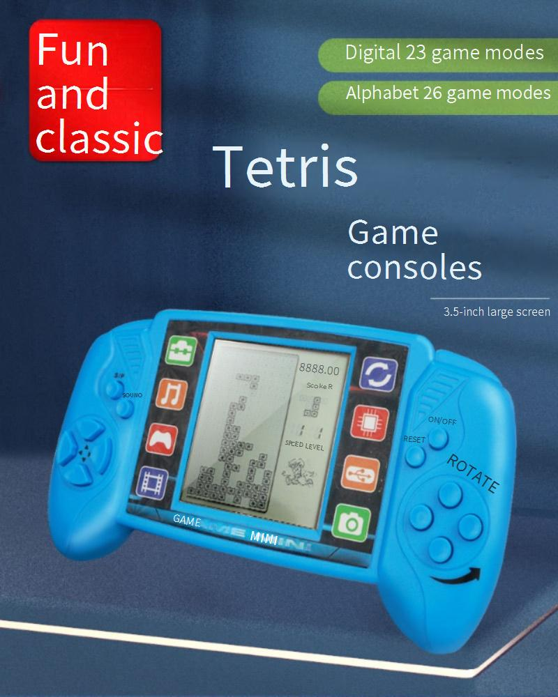 Videogameconsoles Klassieke Tetris-spelconsole Nostalgische handheld voor kinderen Retro handheld Educatief speelgoed voor kinderen Cadeau_voghion.com