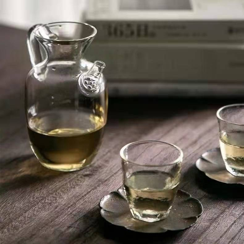 350ml Minimalist Borosilicate Glass Teapot – Custom Logo Option, Heat-Resistant For Stovetop & Induction Lightweight Nordic Style_voghion.com