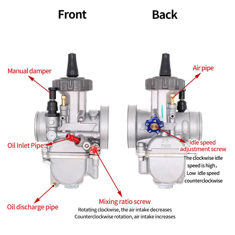 Vergaser Allgemeiner Typ Für PWK Racing Vergaser 21mm 24mm 26mm 28mm 30mm 32mm 34mm Universal Carb_voghion.com