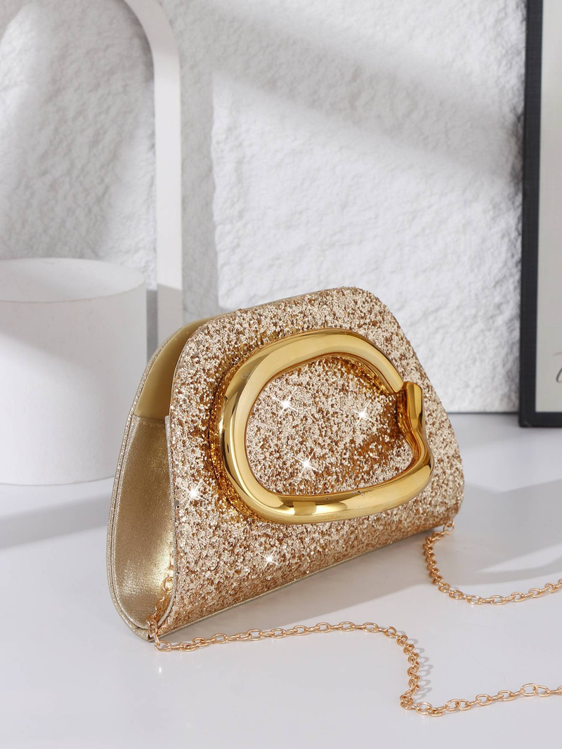 KOSÉ New Evening Bag, Classic Clutch Bag, Fashionable And Trendy Sequined Handle Chain Crossbody Clutch_voghion.com