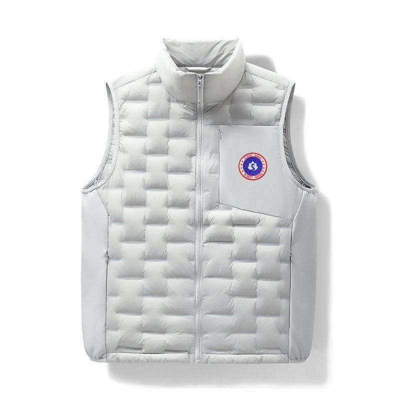 Unisex Lightweight Duck Down Vest For Outdoor & Casual Wear - 90% White Duck Feather Filling, Breathable & Comfortable_voghion.com