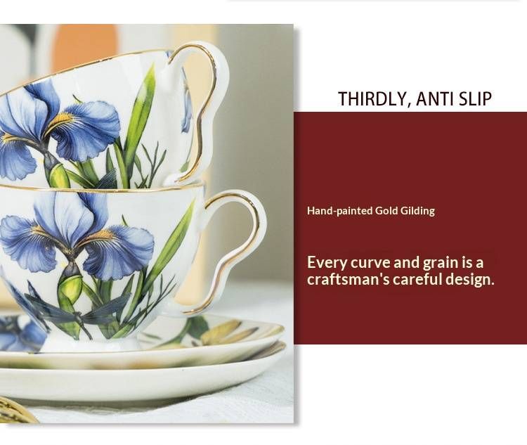 Vintage Chinese koffiemok met prachtig bloemmotief - handgemaakte keramische theekop voor espresso en latte_voghion.com