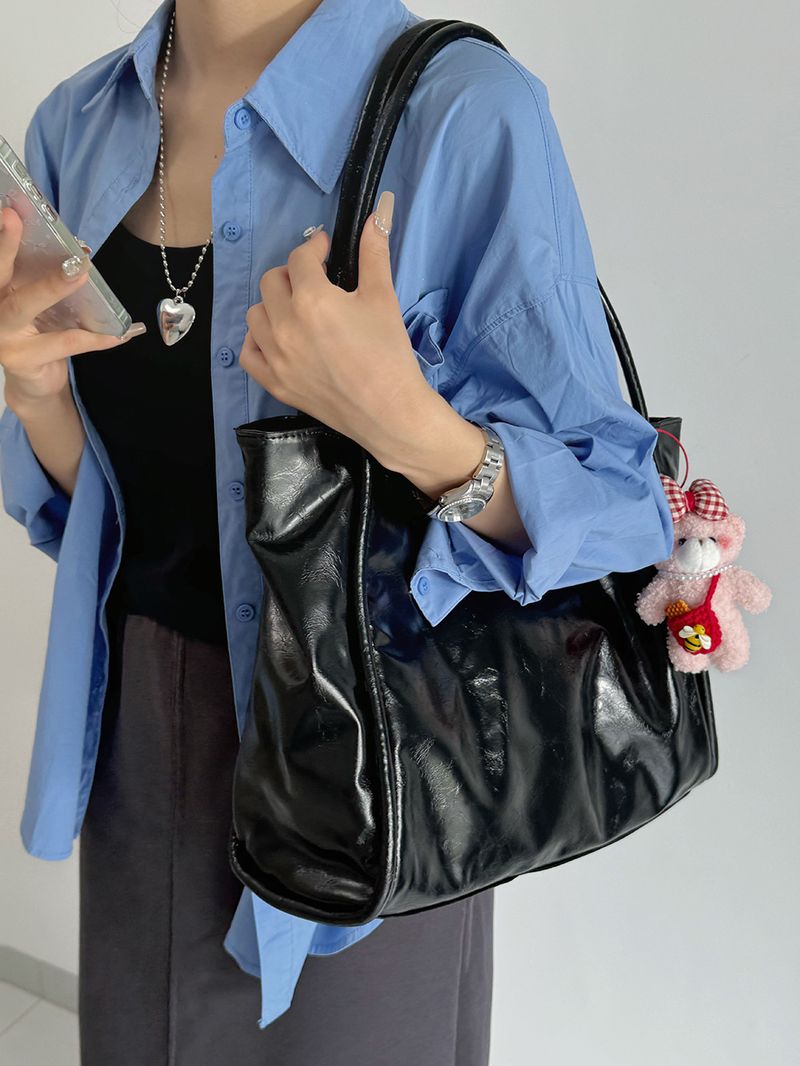 Women's Bags Bag Women's New Style Hand Held Single Shoulder Large Capacity Versatile Casual Underarm Bag Commuter Campus Tote Bag_voghion.com