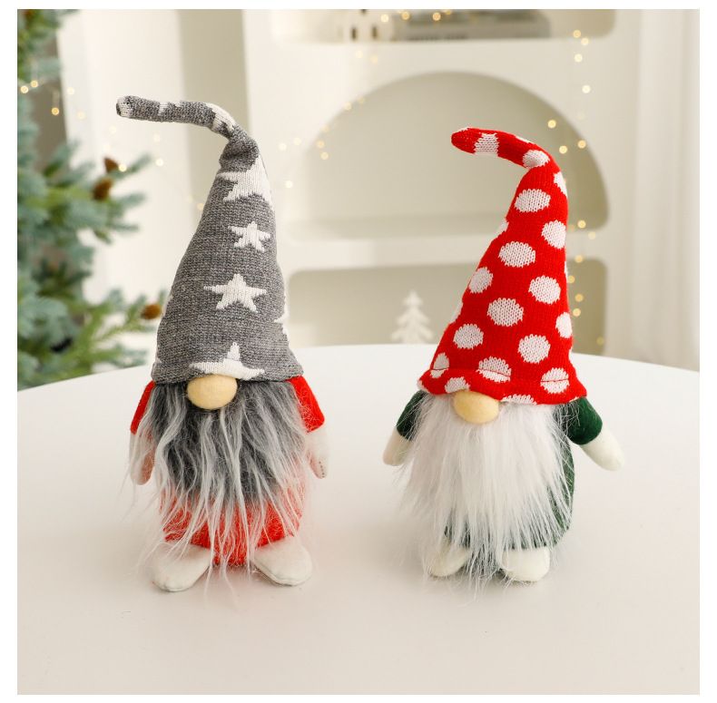 Eşsiz Şapkalı Noel Cücesi Süslemeleri - Ev, Ofis ve Tatil Sergileri İçin Şenlikli İskandinav Tarzı Figürler_voghion.com