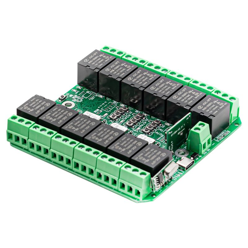 12-kanalig WiFi-relämodul eWek APP-fjärrkontroll Självlåsande DC 8V-28V AC 85V-250V Trådlös strömbrytare för smart hem_voghion.com