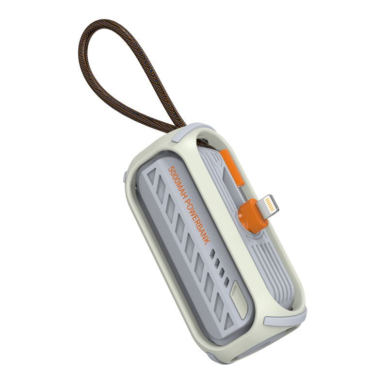 Mini Pocket Capsule Bank 5000mAh Kompaktes Notfall-Doppelstecker-Mobilstrom-Geschenk_voghion.com