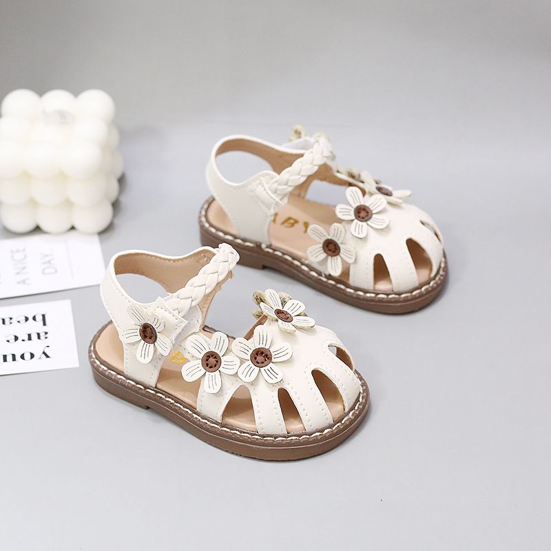 Kinderschuhe Sommer Kinder Sandalen weiche Unterseite rutschfeste Babyschuhe Säuglingsschuhe Kleinkindschuhe Prinzessin Schuhe Mädchenschuhe kleine Lederschuhe_voghion.com