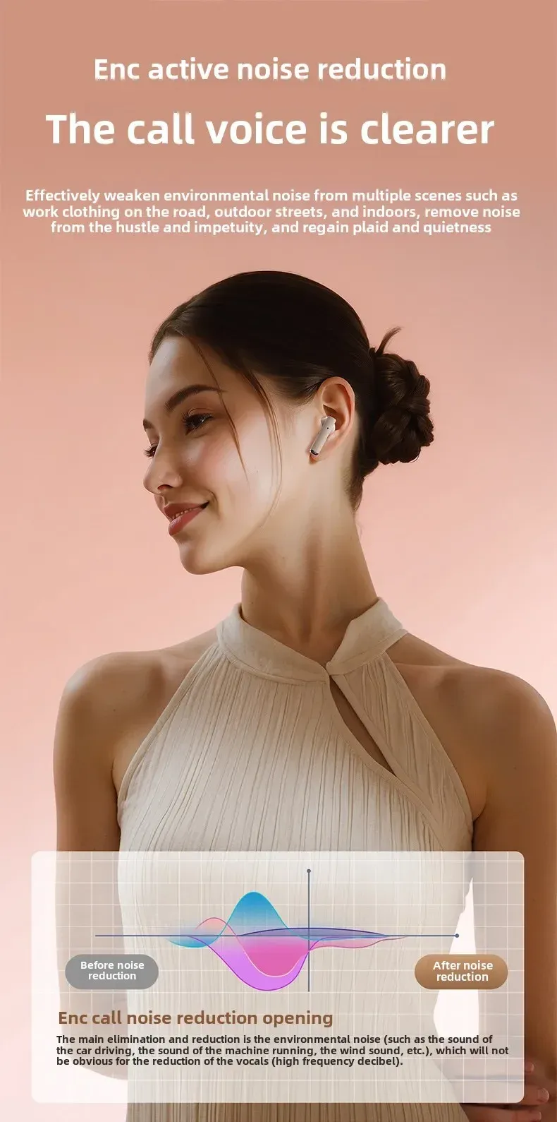 TWS Q86 Wireless Game Bluetooth Headphones With Microphone Noise Reduction Hi-Fi Bass Earphones For All Smartphones_voghion.com