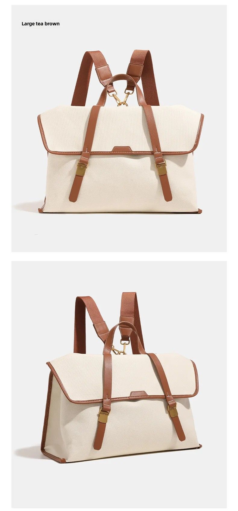 2024 Zomer Nieuwe Niche High-end Mode Rugzak Vintage Grote Capaciteit Tote Foreway Computertas Voor Zakelijke Werkzaamheden_voghion.com
