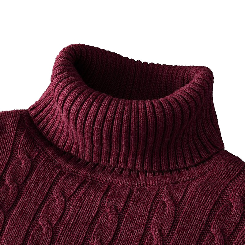 Neue Rollkragenpullover Casual Männer Rollkragen Gestrickte Kazak Sıcak Halten Männer Jumper Yün Kazak_voghion.com
