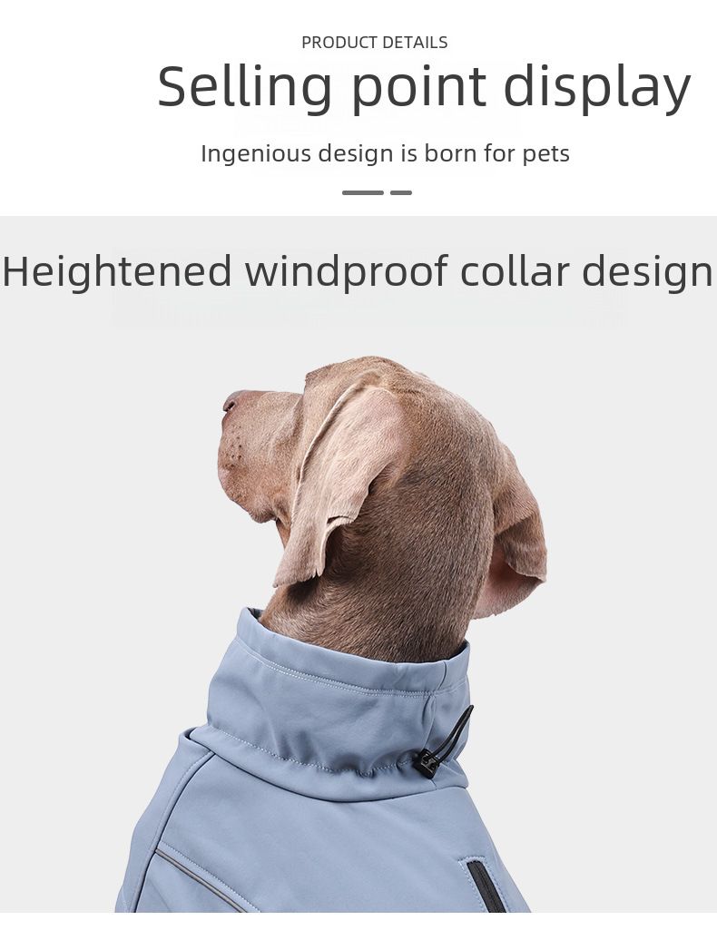 Amazon neue warme Haustierkleidung wasserdichte verdickte Hundekleidung weiche Outdoor-Jacke Haustier-Hundekleidung_voghion.com
