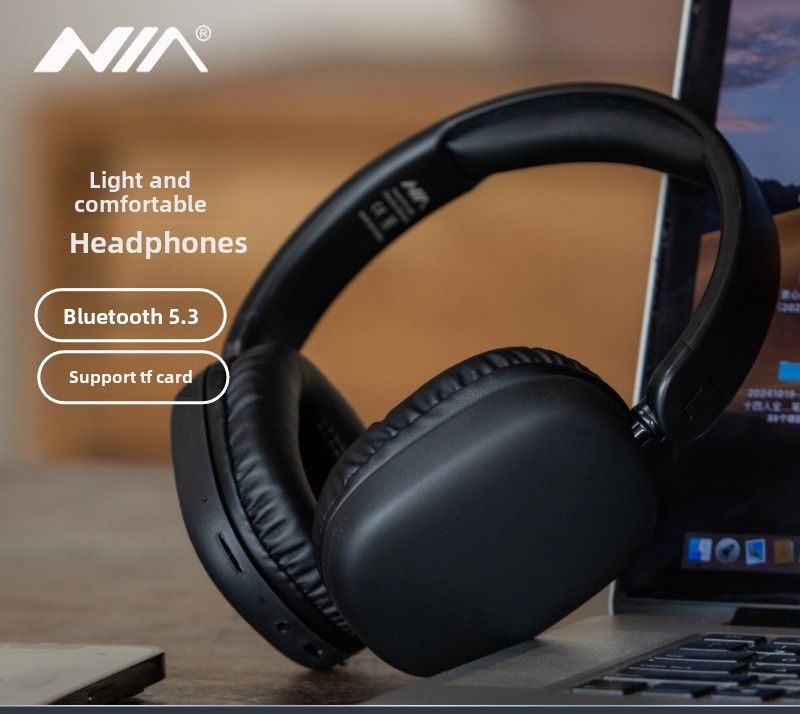 Casque Bluetooth sans fil NIA, carte enfichable multifonction, casque sans fil de grande valeur_voghion.com