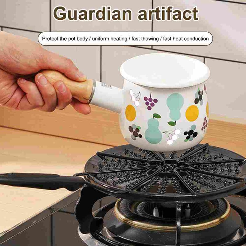 Heat Diffuser Plate For Gas Stove Enamel Pot Conduction Plate Non-Slip Mat Flame Fire Anti-Scorch Pan_voghion.com