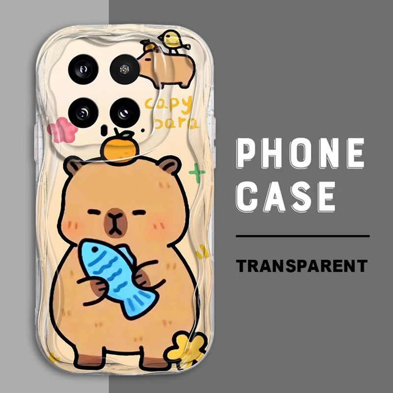 Capybara Cool Phone Case for Xiaomi Mi 11 12 Lite 12T 12T Pro X3 NFC X3 X3 Pro X5 5G Silicone Cover_voghion.com