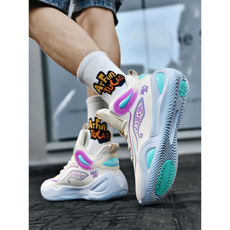 Scarpe da basket Yuanyang da uomo, traspiranti, sneakers alte, nuove_voghion.com