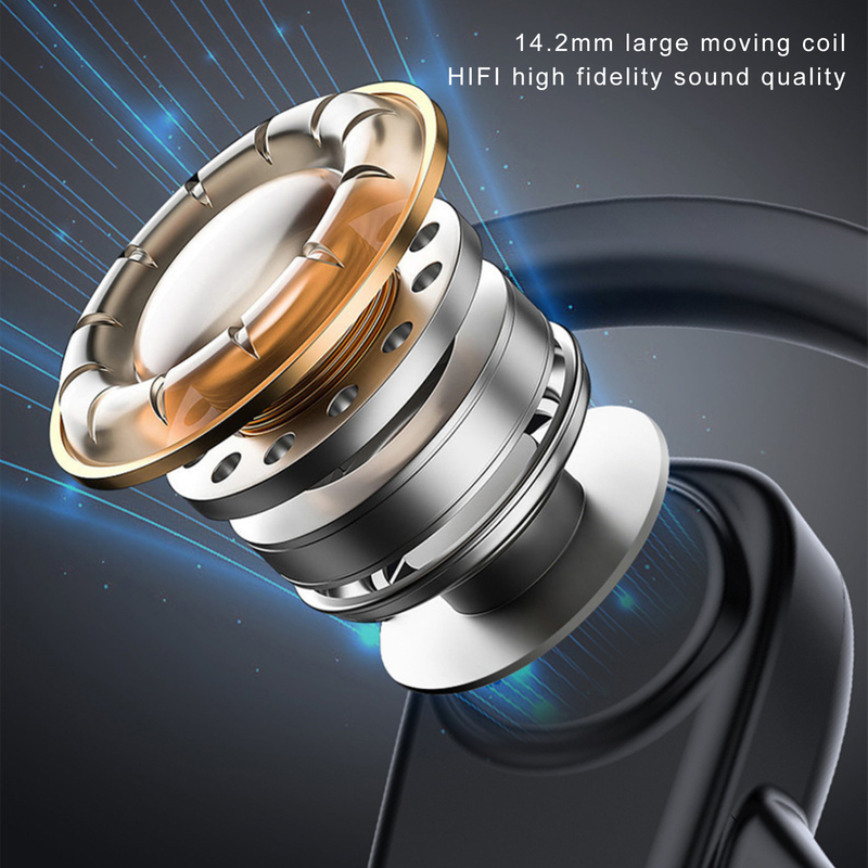 Reductie Digital Fidelity Wireless LED Oordopje Bluetooth M-T8 Hoog Display 5.2 Oorhaak Luchtgeleiding Oortelefoon voor telefoon_voghion.com