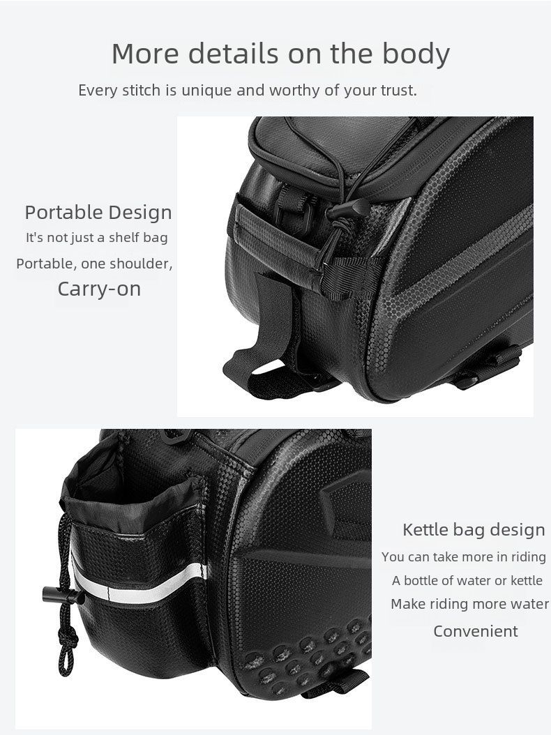 Sac à dos de vélo Sac de siège arrière Sac à dos de vélo de montagne étanche Sac de conduite Sac de porte-bagages Accessoires de vélo Équipement_voghion.com