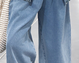 Kinderbekleidung für Mädchen, Anzüge für den Frühling, neu, mittlere und große Jeansweste für Kinder, Hemd mit innerer Hose und weitem Bein, dreiteiliger Anzug_voghion.com
