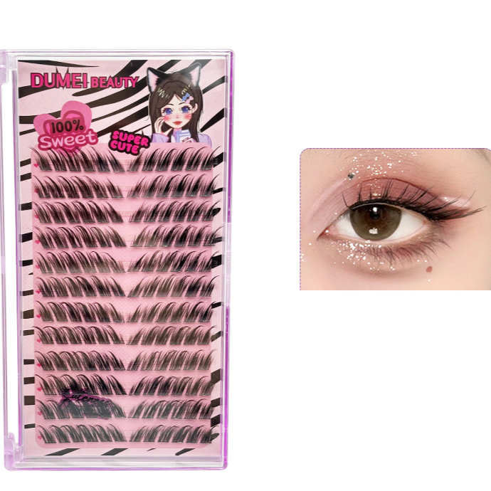 12 Rows Of Large Capacity False Eyelashes Family Portrait Idol Rich Daughter Fox Female False Eyelashes Natural Simulation Trilogy_voghion.com