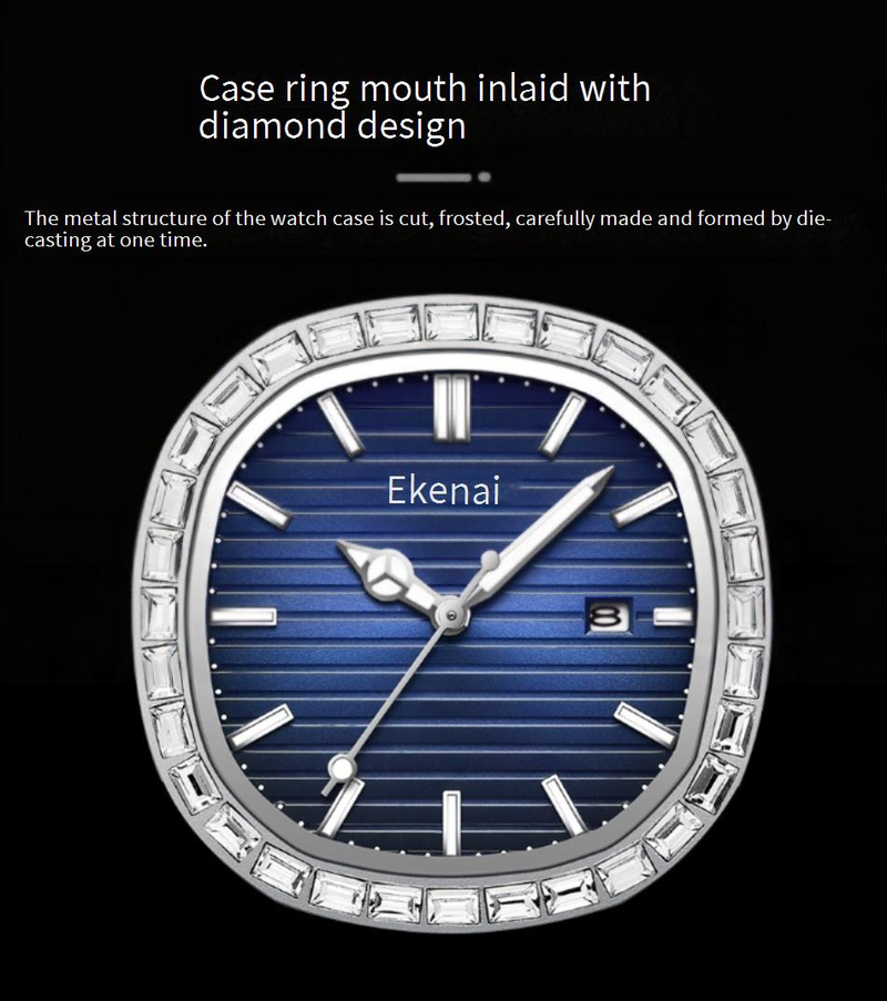Herrenuhren Herrenuhr Einfache Mode-Business Quarzuhr Stahlband Leuchtender Wasserdichter Kalender Mit Diamant Fabrik Großhandel_voghion.com