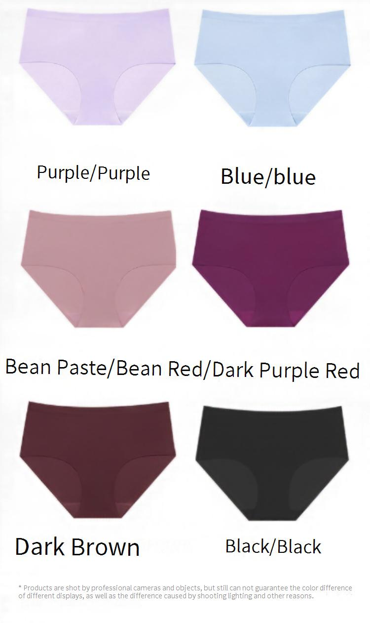 Women's Intimates Sports Hip Lifting Women's Underwear Comfortable Hem Waist And Abdomen Ice Silk Large Size Seamless Briefs_voghion.com