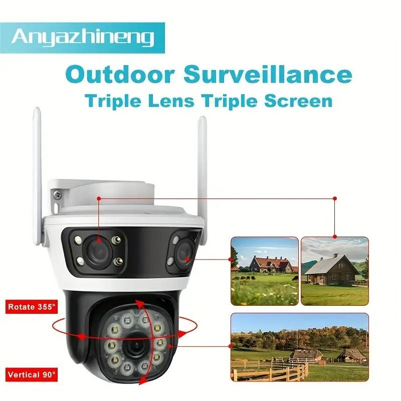 With PTZ (rotate/tilt/zoom), Infrared Night Vision, Two-way Intercom, Motion Tracking And Detection, Wi-Fi Wireless Connection, Home Security,_voghion.com