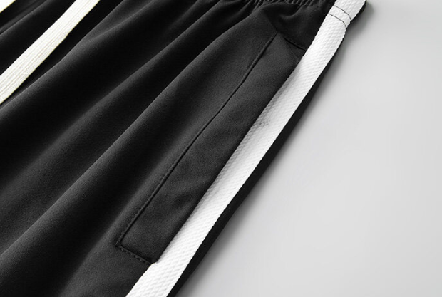 Men's Zip-Up Hoodie & Jogger Set With Triangle Print - Casual Two-Piece Outfit, Streetwear Tracksuit_voghion.com