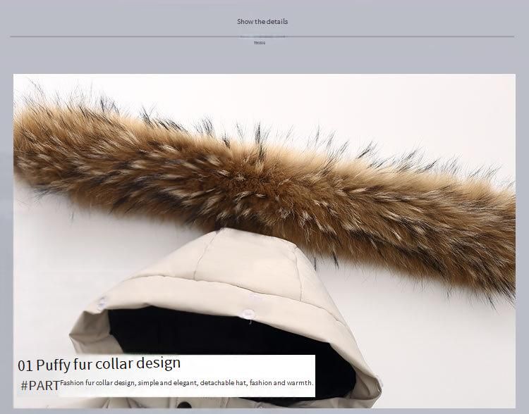 Kids' Winter Puffer Set – Detachable Hood Jacket & Snap-Crotch Pants (80-110cm, 90% White Duck Down)_voghion.com