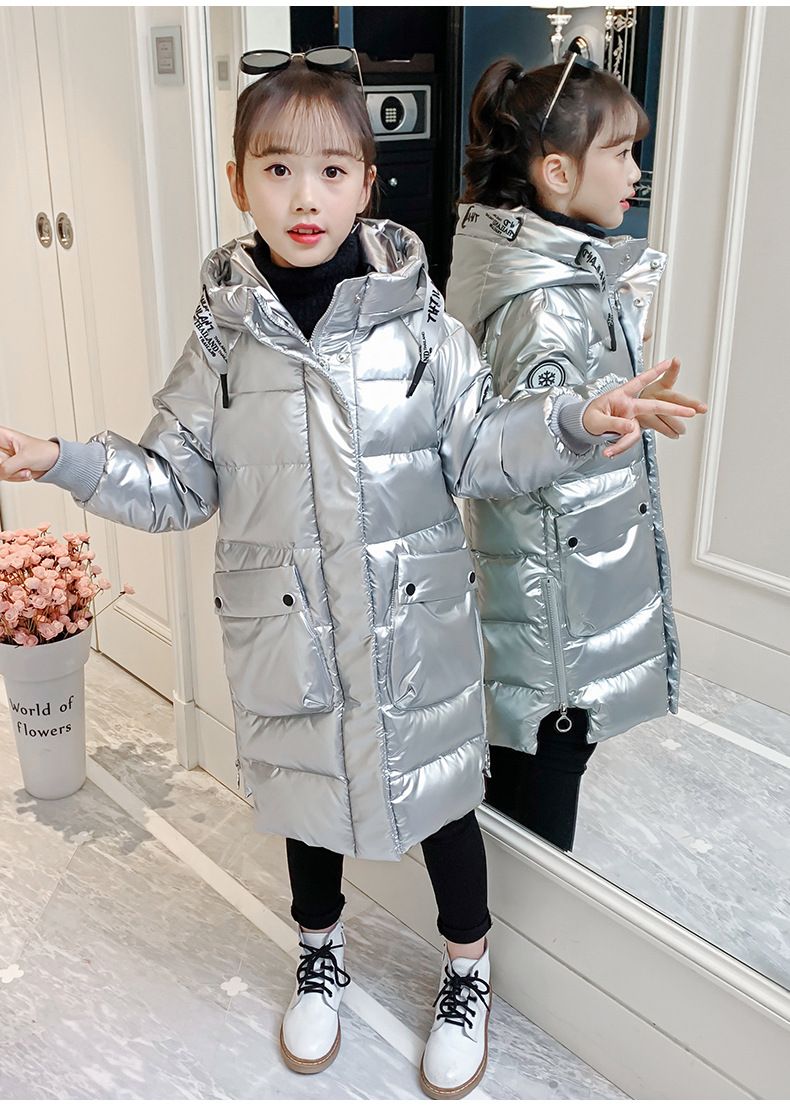 Giacca imbottita in cotone per ragazze e ragazzi, principessa, 2024, capospalla invernale di Capodanno, elegante, di taglia media e grande, per bambini_voghion.com