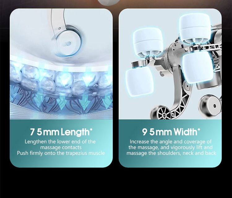 Elektrisches Massagegerät für Rückenschmerzen und Schulterschmerzen, Heißkompresse, beruhigender Massageschal zur Entspannung der Nackenmuskulatur_voghion.com