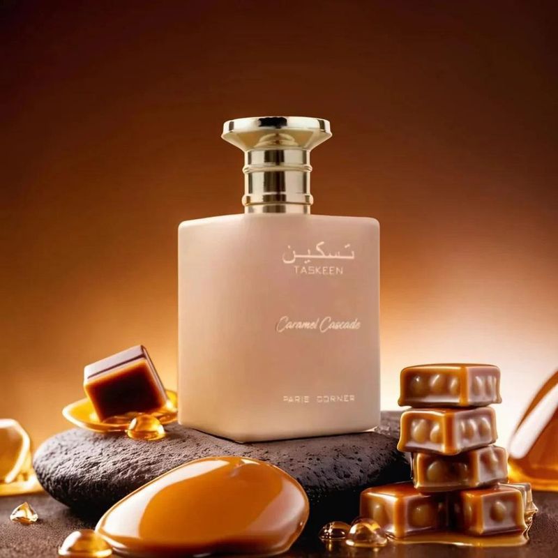 Taskeen Caramel Cascade Paris Corner – verführerisches und süßes Parfüm | 100 ml Eau de Parfum._voghion.com