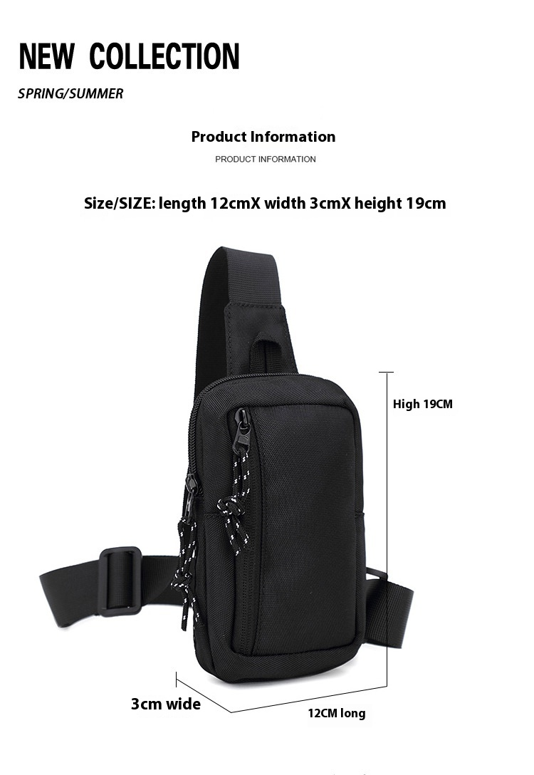 Crossbody Bag The 2024 New Model of Close-fitting Anti-theft Street Fashion Sports Mini Chest Bag Valuables Can Be Carried at Any Time_voghion.com