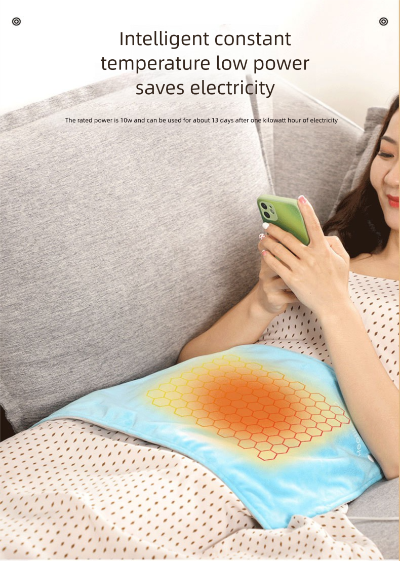 Cuscinetto riscaldante USB a bassa tensione, coperta elettrica sicura per impacchi caldi, scaldamuscoli intelligente_voghion.com