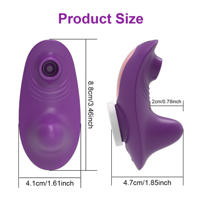 XBONP Wearable Panty Vibrator, Remote Control Clitoral Sucking Vibrator With Magnetic Clip, 10 Vibration And 4 Sucking Vibrating Modes Adult Sex_voghion.com