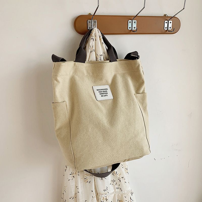 Aktentasche aus Canvas für Damen und Herren, fürs Büro, Laptop, einzelne Schulter, Umhängetasche_voghion.com