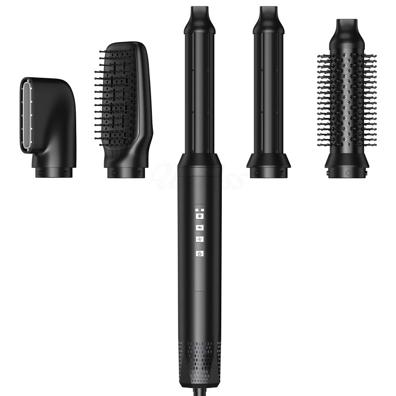 Nuovo pettine ad aria calda cinque in uno ad alta velocità, styling per la cura dei capelli con ioni negativi, ferro arricciacapelli, asciugacapelli domestico_voghion.com