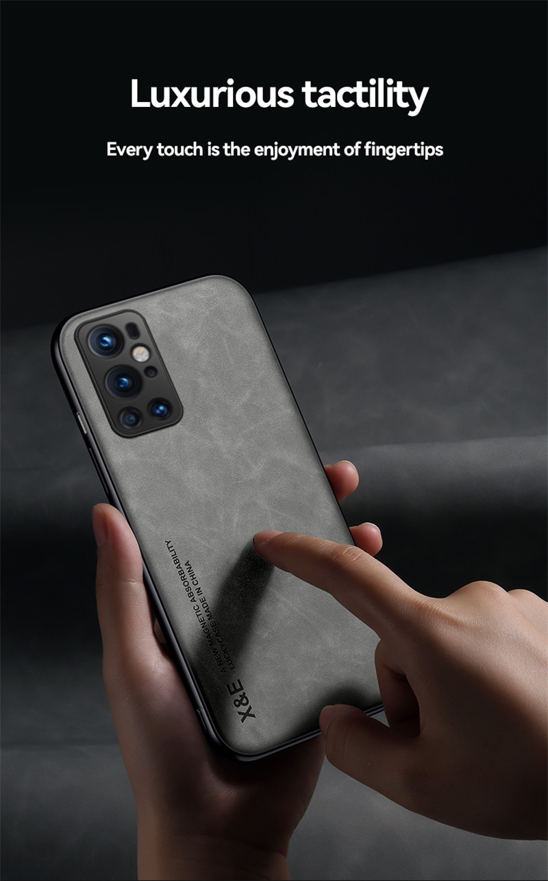 Custodia antiurto in pelle retrò di lusso per OnePlus 9 Pro 8 8T 7 7T Pro Nord One Plus 9 8 7 8T 7T con cornice in silicone morbido per telefono_voghion.com